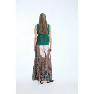 Munthe Taulla Print Caramel Skirt